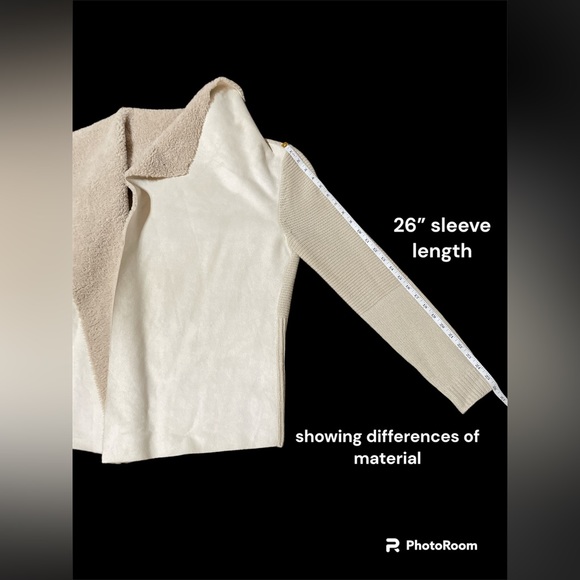 cut25 by Yigal Azrouel Shawl Cardigan.        Faux Fur - Picture 3 of 10